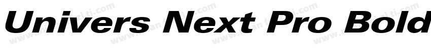 Univers Next Pro Bold Extended字体转换